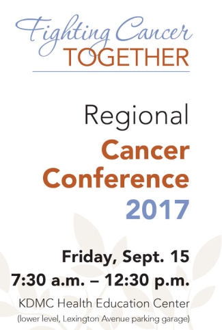 regional cancer conference flyer